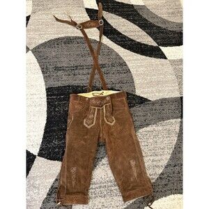 Genuine Suede Leather Lederhosen Mens Sz 52 German Fest